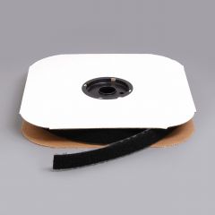 Velcro Brand Nylon Tape Loop #1000 Adhesive Backing 1" Black 190984 (25 yard roll)