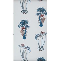 Clarke and Clarke Jungle Palms Blue 010101 Animalia By Emma J Shipley For CandC Collection Wall Covering