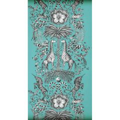 Clarke and Clarke Kruger Teal 010208 Animalia By Emma J Shipley For CandC Collection Wall Covering