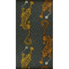 Clarke and Clarke Tigris Flame 010501 Animalia By Emma J Shipley For CandC Collection Wall Covering