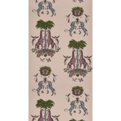 Clarke and Clarke Creatura Pink 011402 Wilderie By Emma J Shipley For CandC Collection Wall Covering