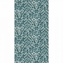 Clarke and Clarke Felis Teal / Lime 011510 Wilderie By Emma J Shipley For CandC Collection Wall Covering
