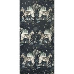 Clarke and Clarke Lost World Navy 011703 Wilderie By Emma J Shipley For CandC Collection Wall Covering