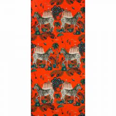 Clarke and Clarke Lost World Red 011705 Wilderie By Emma J Shipley For CandC Collection Wall Covering