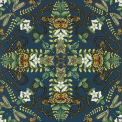 Clarke and Clarke Emerald Forest Wp Midnight 012903 Botanical Wonders Wallpaper Collection Wall Covering