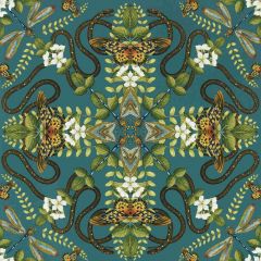 Clarke and Clarke Emerald Forest Wp Teal 012905 Botanical Wonders Wallpaper Collection Wall Covering