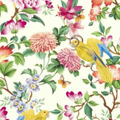 Clarke and Clarke Golden Parrot Wp Ivory 013002 Botanical Wonders Wallpaper Collection Wall Covering