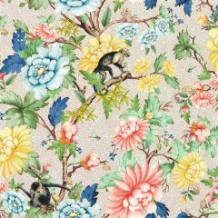 Clarke and Clarke Sapphire Garden Wp Ivory 013301 Botanical Wonders Wallpaper Collection Wall Covering