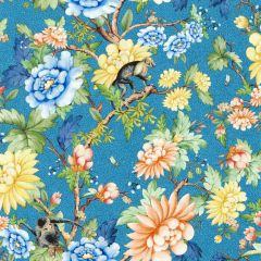 Clarke and Clarke Sapphire Garden Wp Sapphire 013303 Botanical Wonders Wallpaper Collection Wall Covering