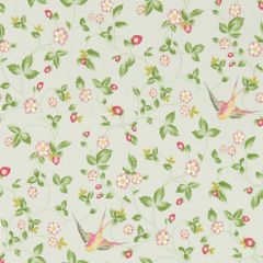 Clarke and Clarke Wild Strawberry Wp Dove 013502 Botanical Wonders Wallpaper Collection Wall Covering