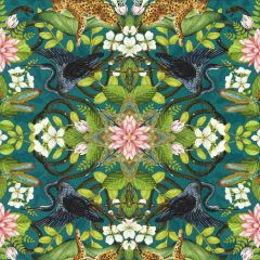 Clarke and Clarke Wonderlust Wp Teal 013603 Botanical Wonders Wallpaper Collection Wall Covering