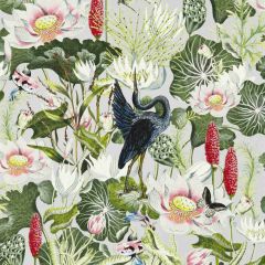 Clarke and Clarke Waterlily Wp Dove 013702 Botanical Wonders Wallpaper Collection Wall Covering