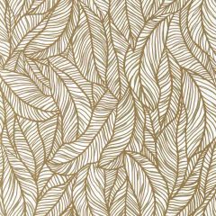 Clarke and Clarke Selva Bronze / Ivory Wp 014401 Exotica 2 Luxury Wallcovering Collection Wall Covering