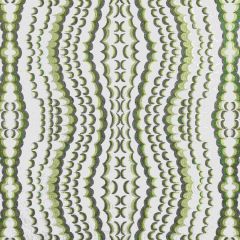 Thibaut Ebru Embroidery Green W72984 Paramount Collection Indoor Upholstery Fabric