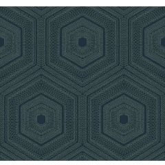 Winfield Thybony Concentric Groove Deep Navy 4040 Collection Wall Covering