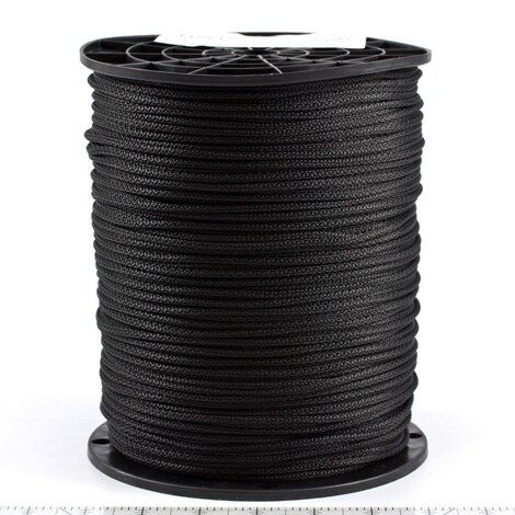 Neoline Polyester Cord 1/8 Black 4 (1000 feet)