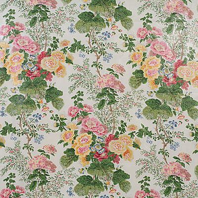 Buy Lee Jofa Hollyhock Handblock White / Pink 2005100-101 Multipurpose  Fabric
