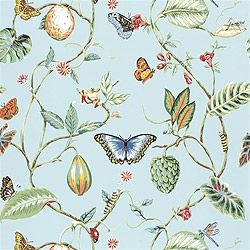 Petal - Blue Lagoon Fabric  On A Spring Day – Little Fabric Shop