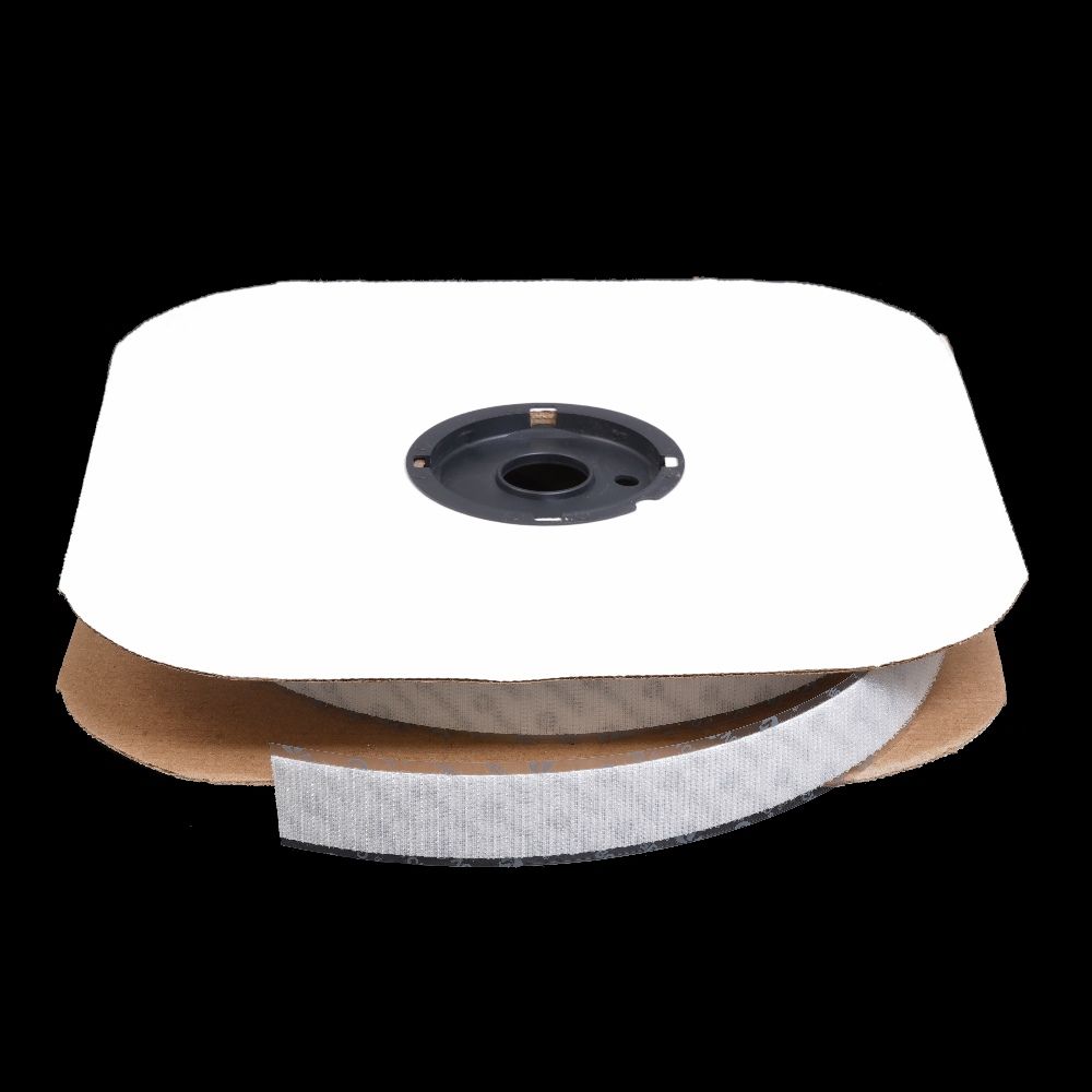 Texacro Velcro Polyester Tape Loop 009 Adhesive Backing 191001/155238  1-inch White - Full Rolls Only (25 yards)