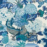 F Schumacher Chiang Mai China Blue 177311 Indoor / Outdoor Prints and Wovens Collection Upholstery Fabric