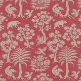 F Schumacher Woodland Silhouette Rhubarb 176171 Schumacher Classics Collection Indoor Upholstery Fabric
