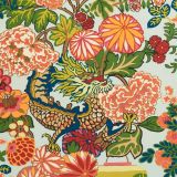 F Schumacher Chiang Mai Aquamarine 177310 Indoor / Outdoor Prints and Wovens Collection Upholstery Fabric