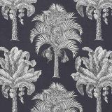 F Schumacher Grand Palms Carbon 178003 New Traditional Collection Indoor Upholstery Fabric