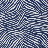 F Schumacher Iconic Zebra Blue 177440 Happy Together Collection Indoor Upholstery Fabric