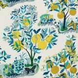 F Schumacher Citrus Garden Pool 177331 Indoor / Outdoor Prints and Wovens Collection Upholstery Fabric