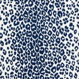 F Schumacher Iconic Leopard Navy 177323 Indoor / Outdoor Prints and Wovens Collection Upholstery Fabric