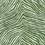 F Schumacher Iconic Zebra Green 177441 Happy Together Collection Indoor Upholstery Fabric