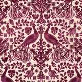 F Schumacher Pavone Velvet Garnet 72972 Cut and Patterned Velvets Collection Indoor Upholstery Fabric