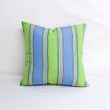 Indoor/Outdoor Sunbrella Bravada Limelite - 18x18 Vertical Stripes Throw Pillow