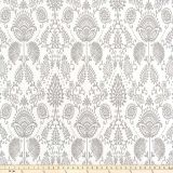 Premier Prints Silas Grey Polyester Garden Retreat Outdoor Collection Indoor-Outdoor Upholstery Fabric