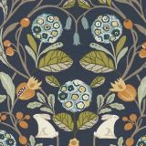 Clarke And Clarke Forester Denim-Spice F1314-01 Sherwood Collection Multipurpose Fabric