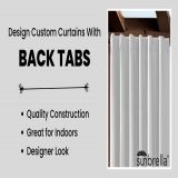 Back Tab Custom Outdoor Curtains with Sunbrella