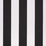Sunbrella Beaufort Black / White 6 Bar 5704-0000 46-Inch Awning / Marine Fabric