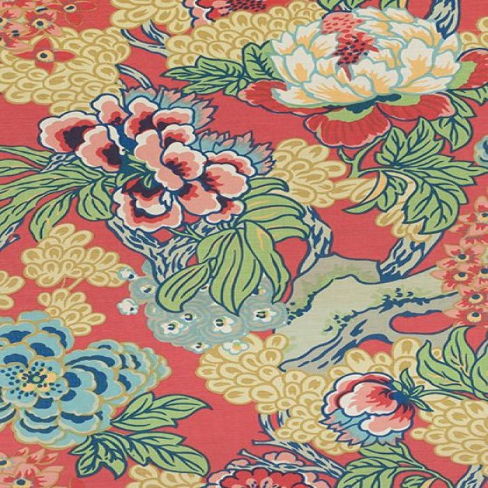 Buy Thibaut Honshu Coral and Green F975490 Dynasty Collection ...