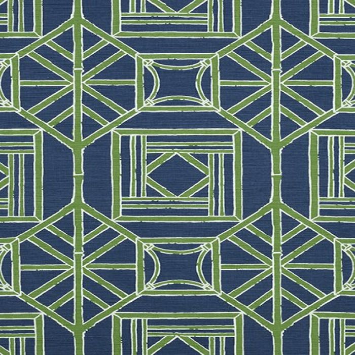 Buy Thibaut Shoji Panel Navy And Green F Dynasty Collection Multipurpose Fabric