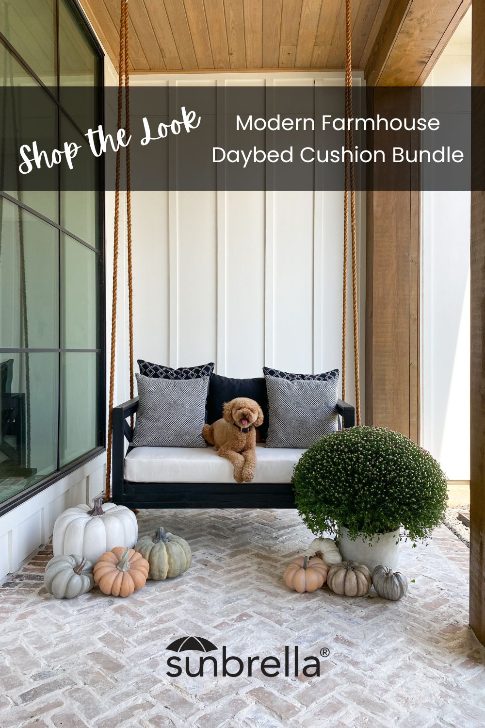 Shop this modern farmhouse daybed cushion bundle